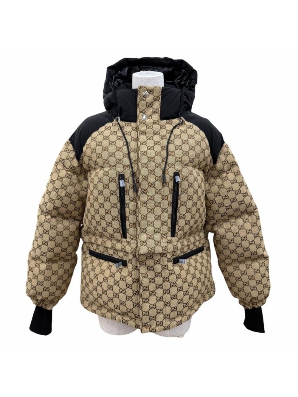 Gucci GG Canvas Bomber Jacket Down Brown 34